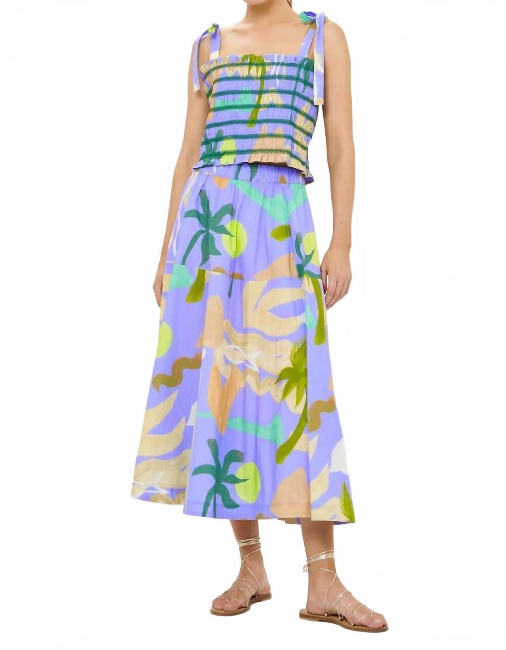 NEW OLIPHANT olivia skirt in paradiso blue